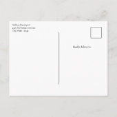 Eiffel Tower Butterflies and Flowers Birthday Uitnodiging Briefkaart (Achterkant)