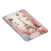 Eiffel Tower Butterflies and Flowers Magneet (Rechterzijde)