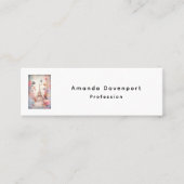 Eiffel Tower Butterflies and Flowers Mini Visitekaartje (Voorkant)