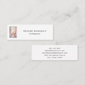 Eiffel Tower Butterflies and Flowers Mini Visitekaartje (Voorkant / Achterkant)