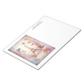 Eiffel Tower Butterflies and Flowers Notitieblok (Schuin)