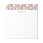 Eiffel Tower Butterflies and Flowers Pattern Notitieblok (Voorkant)