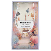 Eiffel Tower Butterflies and Flowers Thank You Klein Cadeauzakje (Voorkant)