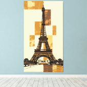 Eiffel Tower Canvas Afdruk (Insitu (Houten vloer))
