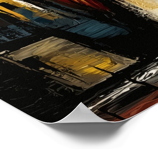 Eiffel Tower — Contemporary Abstract Expressionism Poster (Hoek)