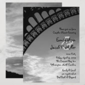 Eiffel Tower Couples Shower-uitnodigingen Kaart (Voorkant / Achterkant)