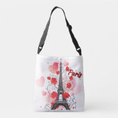 Eiffel Tower Cross Body Bag Crossbody Tas (Achterkant)