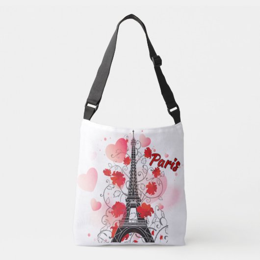 Eiffel Tower Cross Body Bag Crossbody Tas (Voorkant)