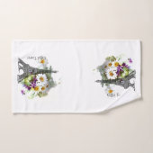 Eiffel Tower Daisies overtreedt Romantische handdo Handdoek (Handdoek)