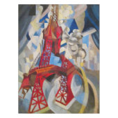Eiffel Tower Delaunay Abstracte Cubist Painting Tafelkleed (Voorkant)
