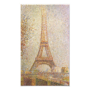 Eiffel Tower door Georges Seurat Foto Afdruk