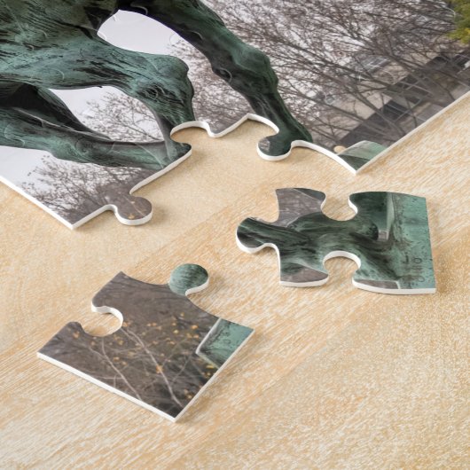 Eiffel Tower en Bir-hakeim beeld op een slechte da Legpuzzel (Zijkant)