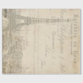 Eiffel Tower Ephemera 60 lb ontkoppelpapier Cadeaupapier (Vlak)