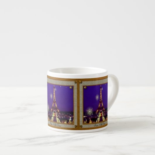 Eiffel Tower Espresso Mok (Voorkant rechts)