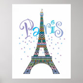 Eiffel Tower Fantasy poster (Voorkant)