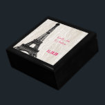 Eiffel Tower Faux Wood Grain Keepomwille Jewels Bo Cadeaudoosje<br><div class="desc">Wedding Black Lacquer Keepomwille Custom Designer Specialized Jewelry Box of Memory Box Elegant Unique Wedding Jubileum kerstcadeaus of Valentijnsdag cadeaus</div>