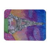 Eiffel Tower Folk Art Paris Springtime-schilderije Magneet (Horizontaal)
