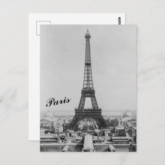 Eiffel Tower Foto Briefkaart (Voorkant / Achterkant)