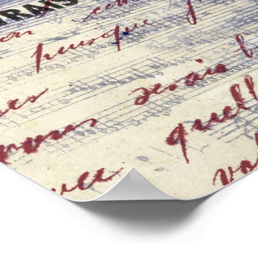 Eiffel Tower France Art Poster (Hoek)