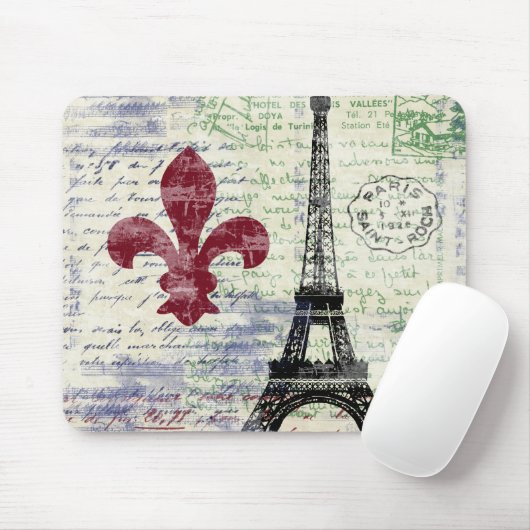 Eiffel Tower France Mousepad Muismat (Met muis)