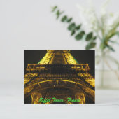Eiffel Tower, France Postcard Briefkaart (Staand voorkant)