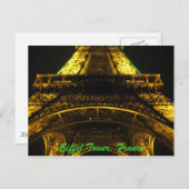 Eiffel Tower, France Postcard Briefkaart (Voorkant / Achterkant)