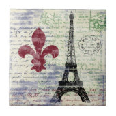 Eiffel Tower France Tile Tegeltje (Voorkant)