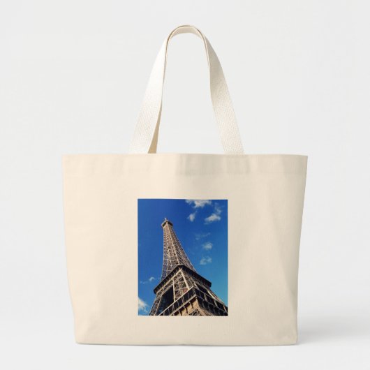 Eiffel Tower France Travel Photography Grote Tote Bag (Voorkant)