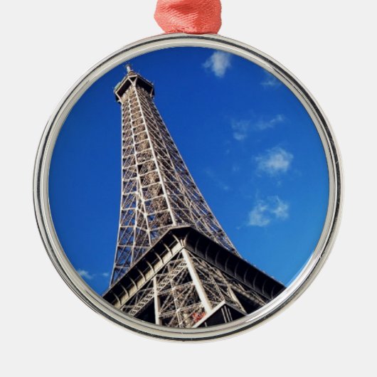 Eiffel Tower France Travel Photography Metalen Ornament (Voorkant)