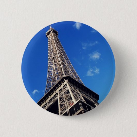 Eiffel Tower France Travel Photography Ronde Button 5,7 Cm (Voorkant)