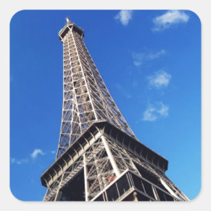 Eiffel Tower France Travel Photography Vierkante Sticker