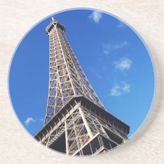 Eiffel Tower France Travel Photography Zandsteen Onderzetter (Voorkant)