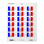 Eiffel Tower Frankrijk Etiket (Full Sheet)