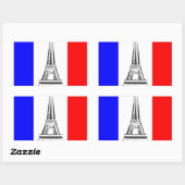 Eiffel Tower Frankrijk Rechthoekige Sticker (Vel)