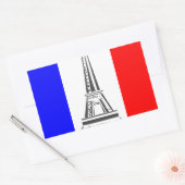 Eiffel Tower Frankrijk Rechthoekige Sticker (Envelop)