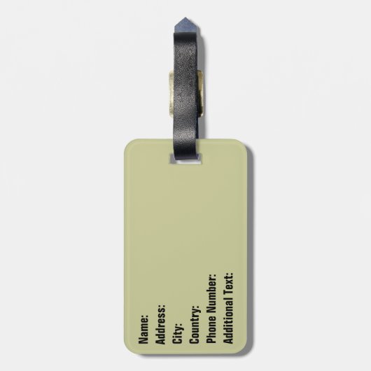 Eiffel Tower Frans Bagagelabel (Achterkant verticaal)