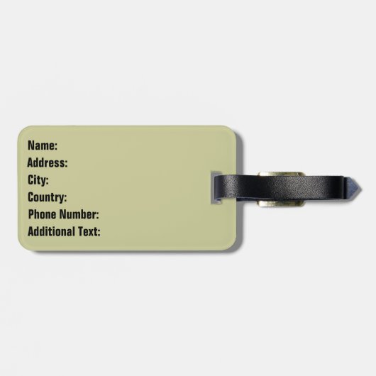 Eiffel Tower Frans Bagagelabel (Achterkant horizontaal)