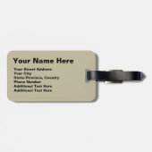 Eiffel Tower Frans Bagagelabel (Achterkant horizontaal)