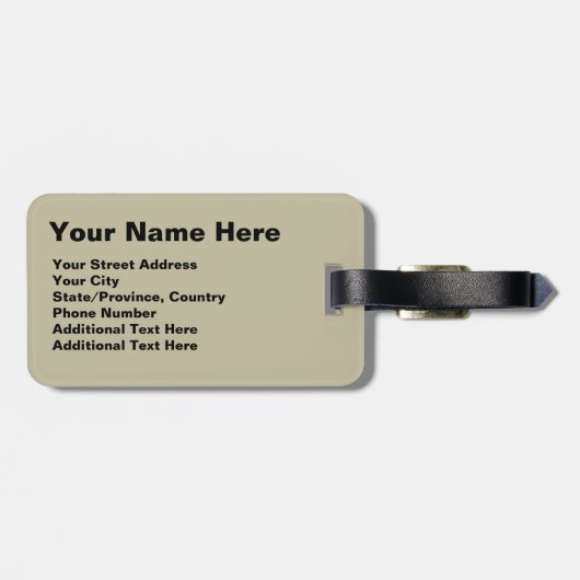 Eiffel Tower  Frans Bagagelabel (Achterkant horizontaal)