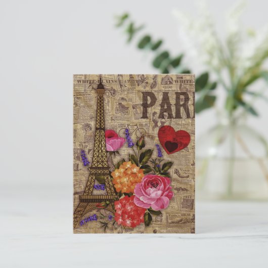 Eiffel Tower  Frans Briefkaart (Staand voorkant)