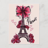 Eiffel Tower  Frans Briefkaart (Voorkant)