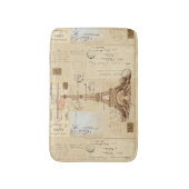 Eiffel Tower  Frans Briefkaart Bathmat Badmat (Voorkant Verticaal)
