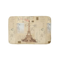 Eiffel Tower Frans Briefkaart Bathmat