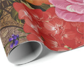 Eiffel Tower Frans Cadeaupapier (Rol Hoek)