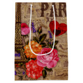 Eiffel Tower  Frans Medium Cadeauzakje (Achterkant)