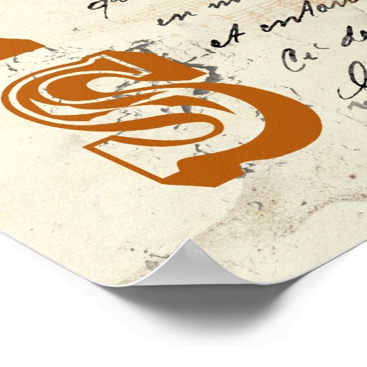 Eiffel Tower Frans Poster (Hoek)