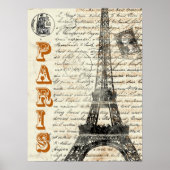 Eiffel Tower Frans Poster (Voorkant)