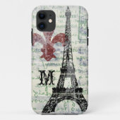 Eiffel Tower Franse iPhone Case (Achterkant)