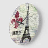 Eiffel Tower Franse klok (Hoek)