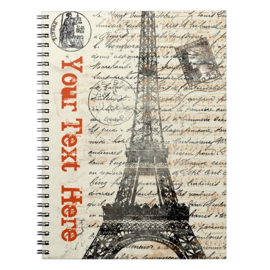 Eiffel Tower  Franse laptop Notitieboek (Voorkant)